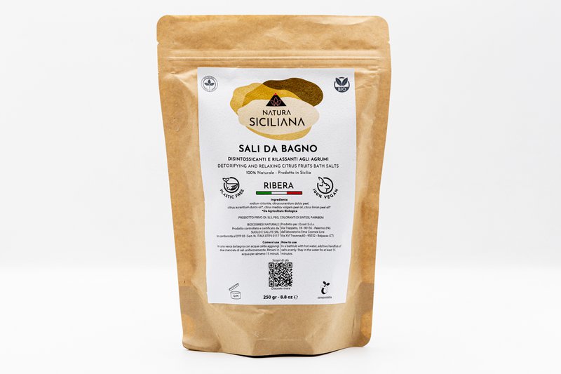Badesalt med sicilianske citrusfrugter