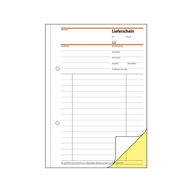 Company form Sigel A5 2 x 40 sheets