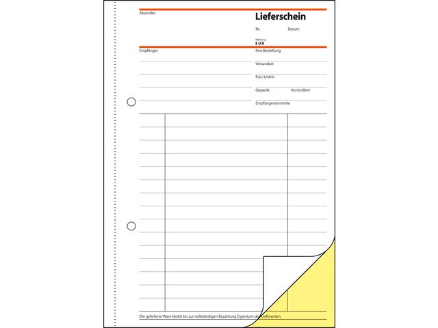 Company form Sigel A5 2 x 40 sheets