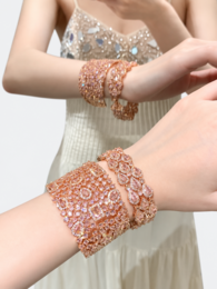 Errötendes Diamant-Couture-Schmuckset