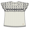 Camiseta bebé Little Chiq blanco nieve CG S26 SS001