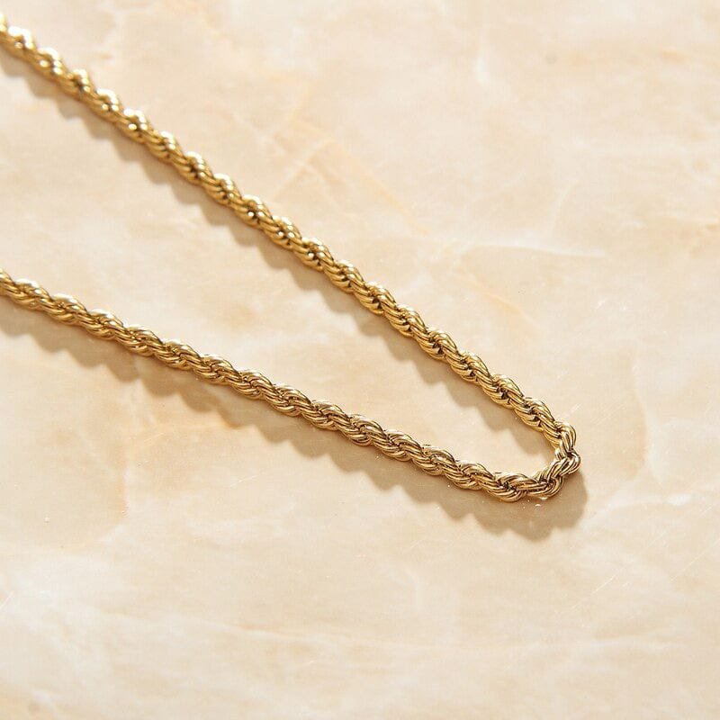 Agamemnon - 3mm Gold Rope Chain