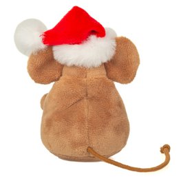 Christmas mouse with wreath 11 cm - plush toy - soft toy