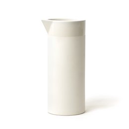 Water jar Cyl cer mat w.band white 1000ml 8,5x20cm
