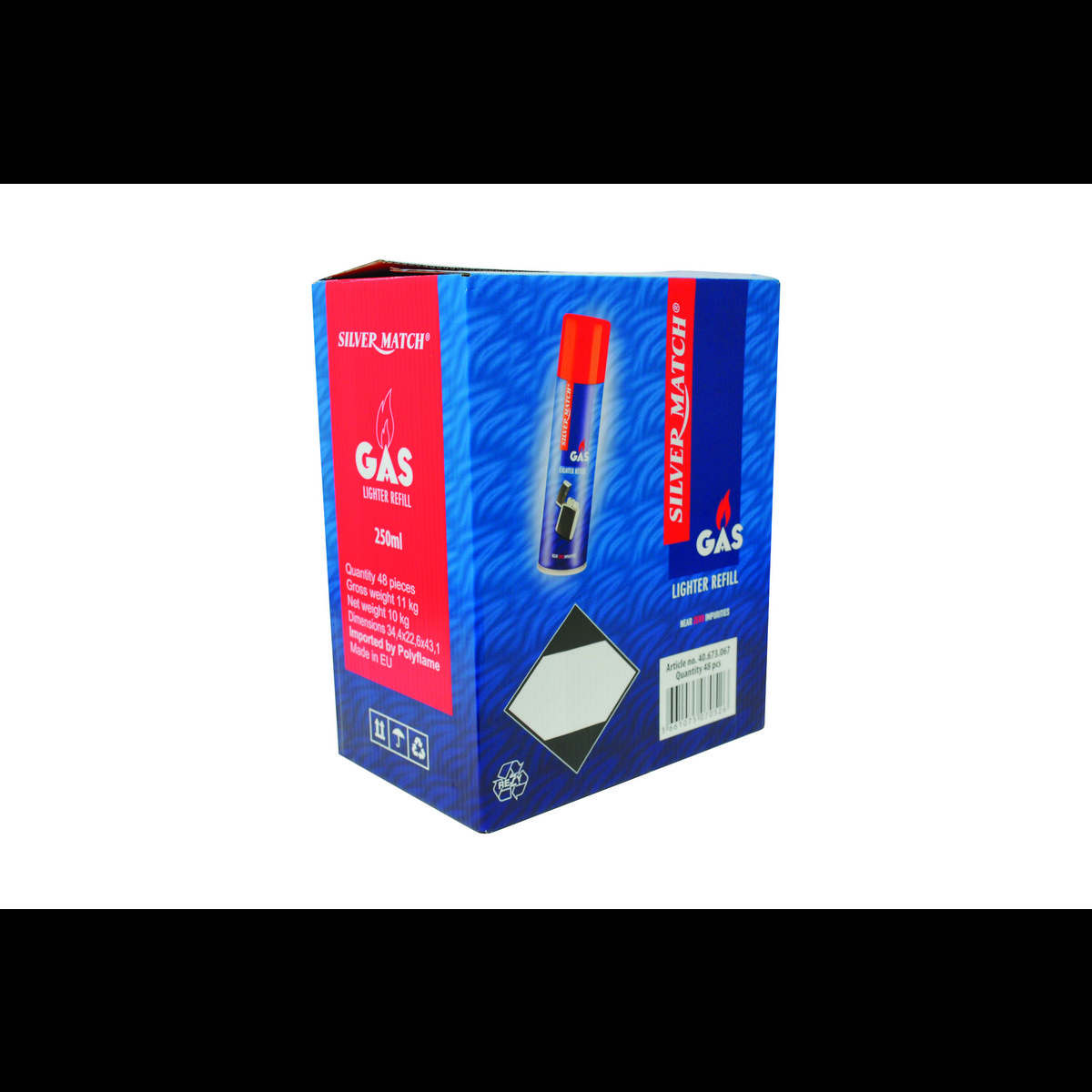 SILVER MATCH, gasfles, voor campingkachels, gasfornuis, 250 ml