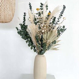 Natur - Dryflower Bouquet i Harmonie I Grün -weiß