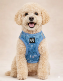 Ligne de collection de harnais en maille respirante Alpha Dog Bleu - Ensemble de 5 pièces