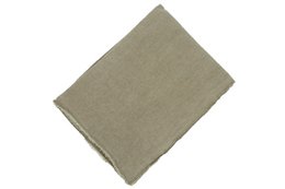 Olive grey linen tablecloth, rectangular 150x250, solid color, natural texture, neutral tone