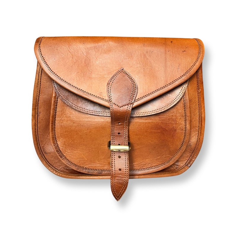 Borsa a tracolla in pelle naturale KALI 33 cm