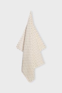dotted bath towel