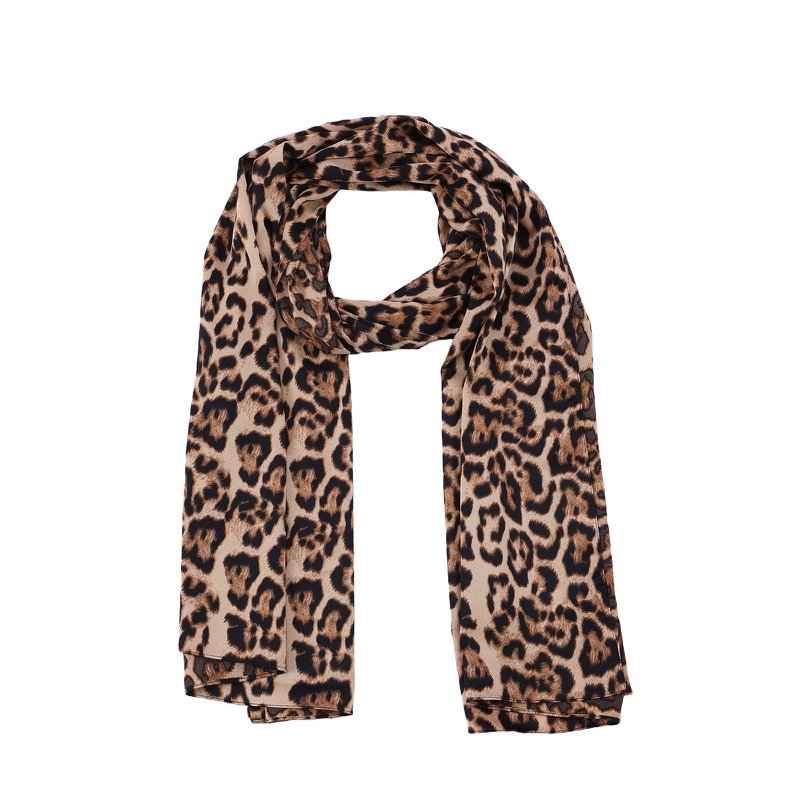 Scarf Satin Long Panter Print
