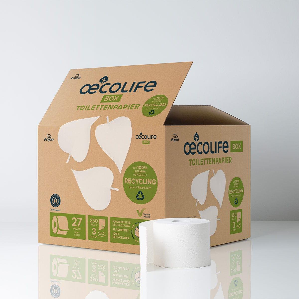 Boîte de papier toilette RECYCLAGE