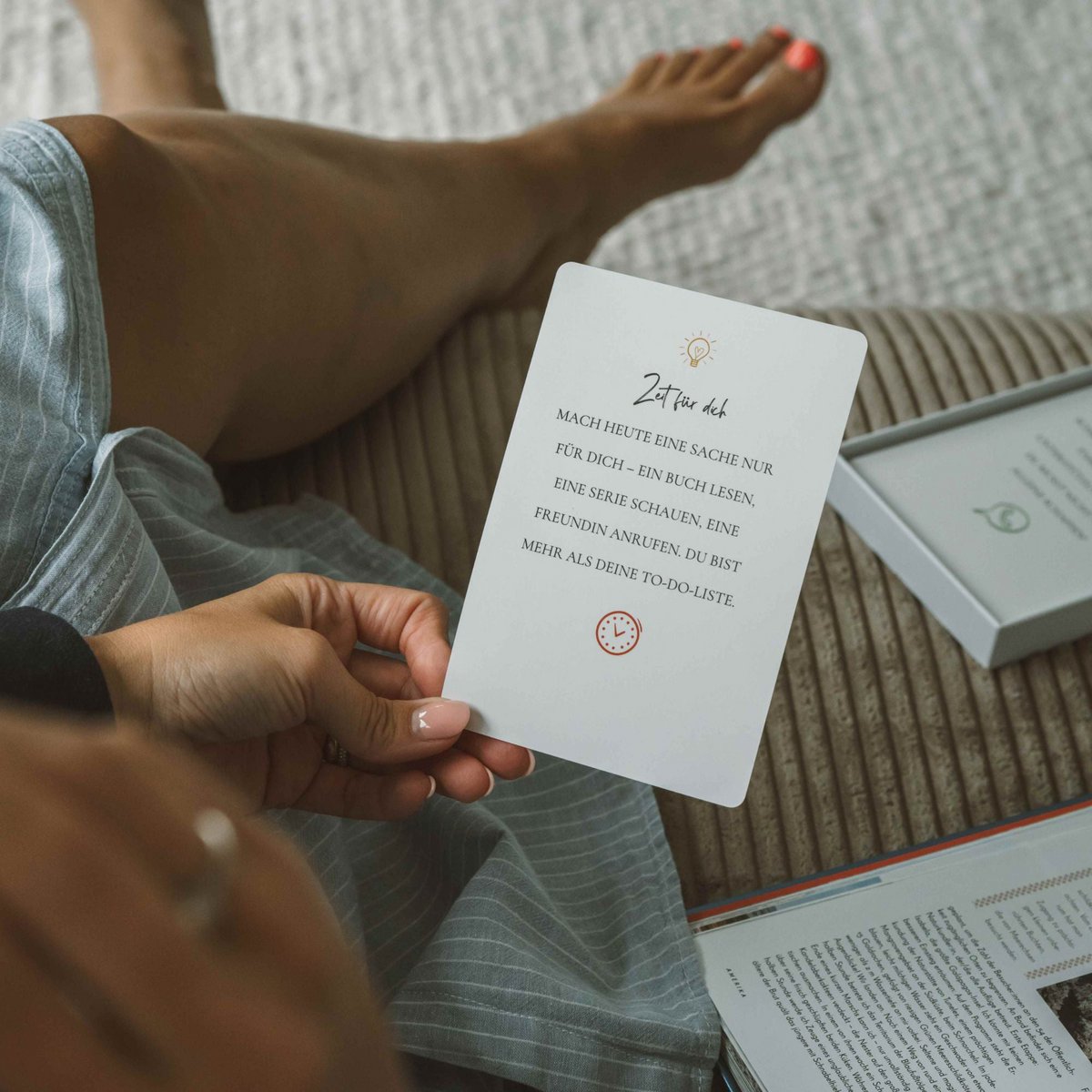 Mama Card Box – 40 biglietti motivazionali amorevoli per la vita quotidiana della mamma – regalo per la nascita