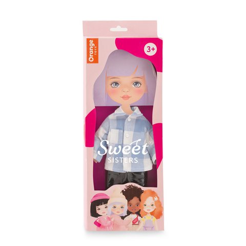 Soft toy, Sweet Sisters - Clothing set: Plaid Shirt (35cm)