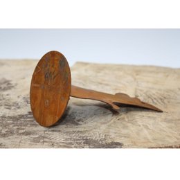 Cheeky metal decoration mouse in patina design Garden decoration rust figure