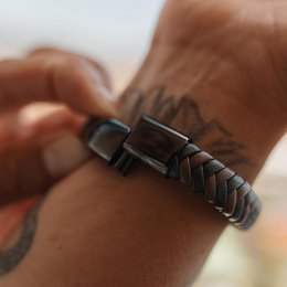 Læderarmbånd "stabil"
