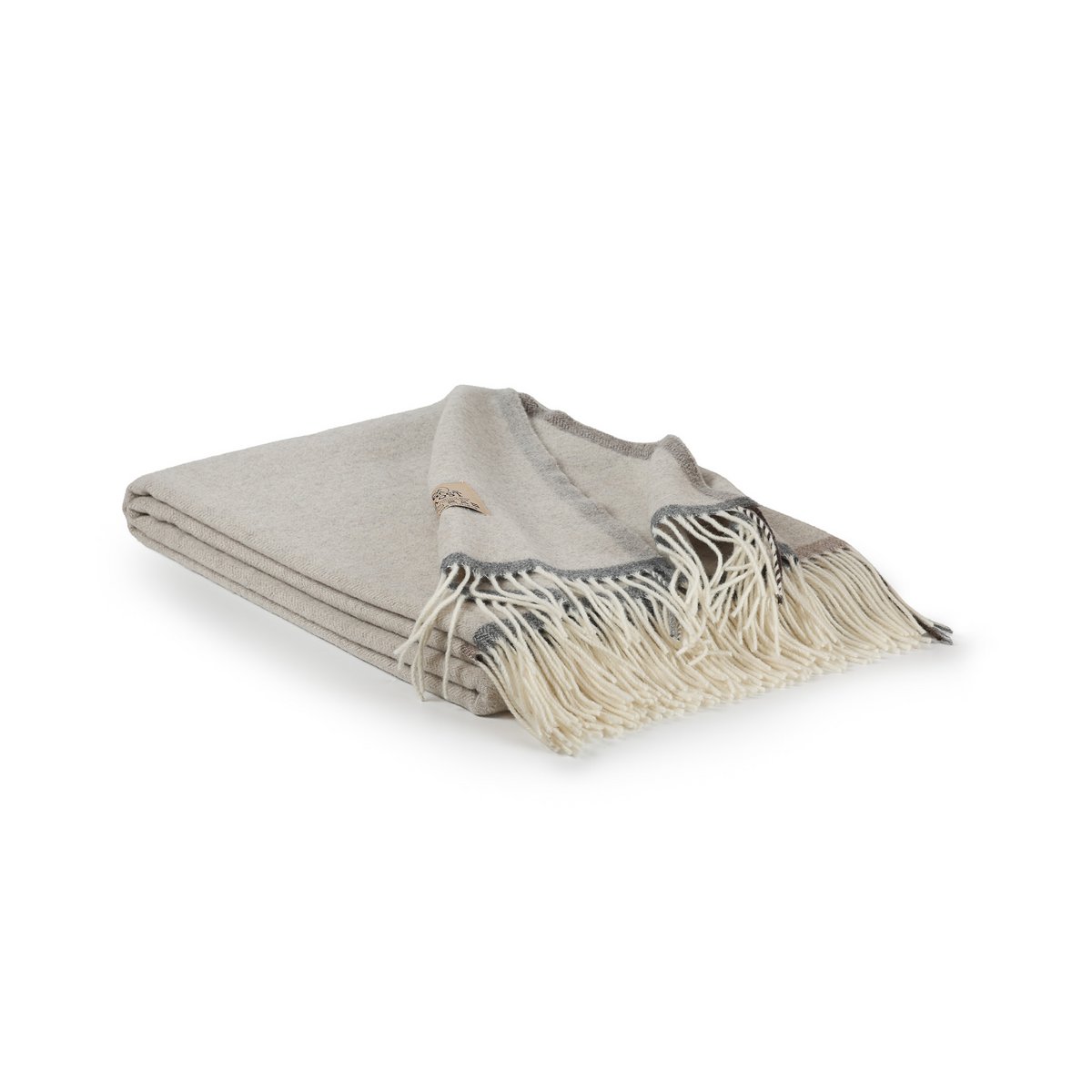 Merino/cashmere Throw Blanket MILANO - beige