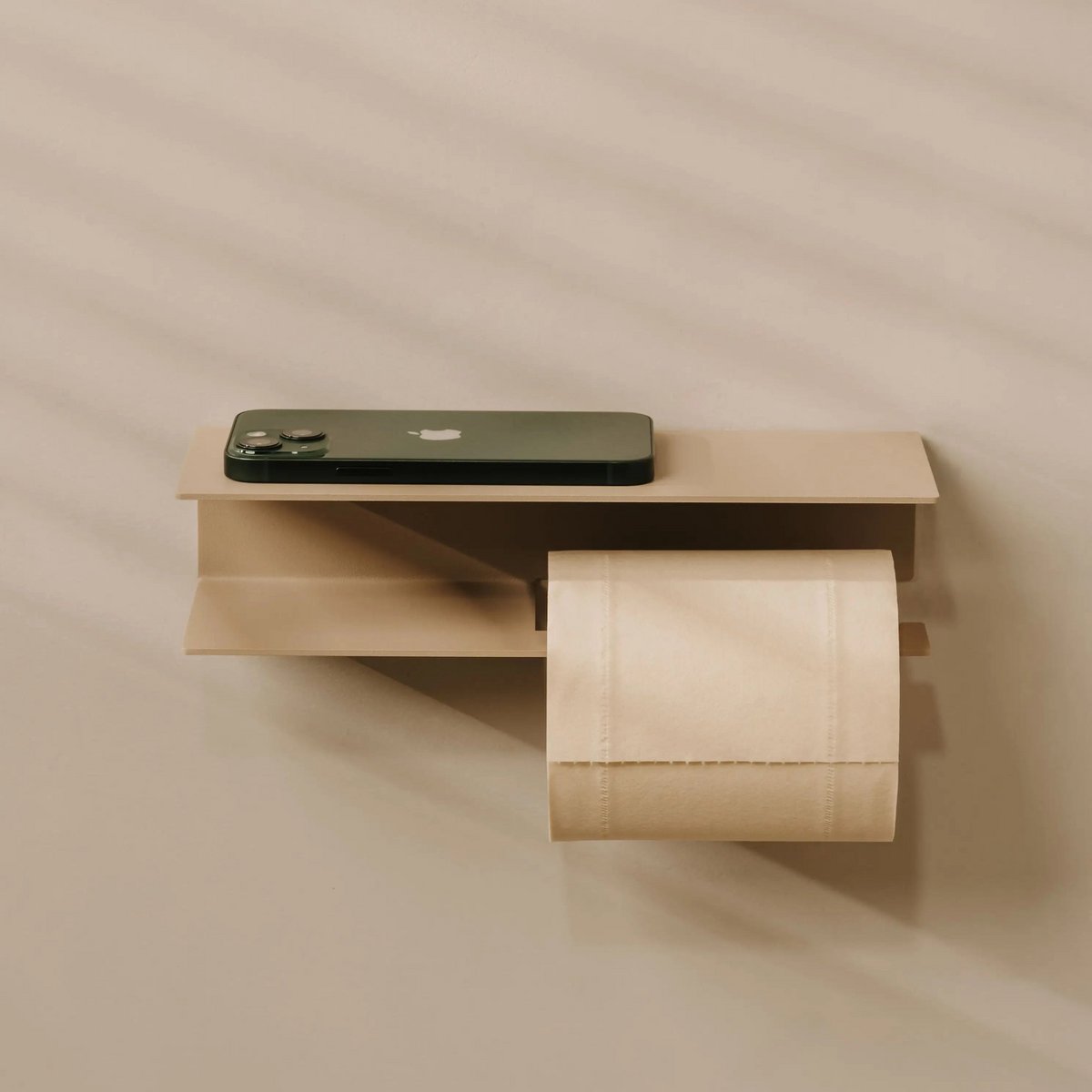 Portarrollos Bari – accesorios baño moderno con estante