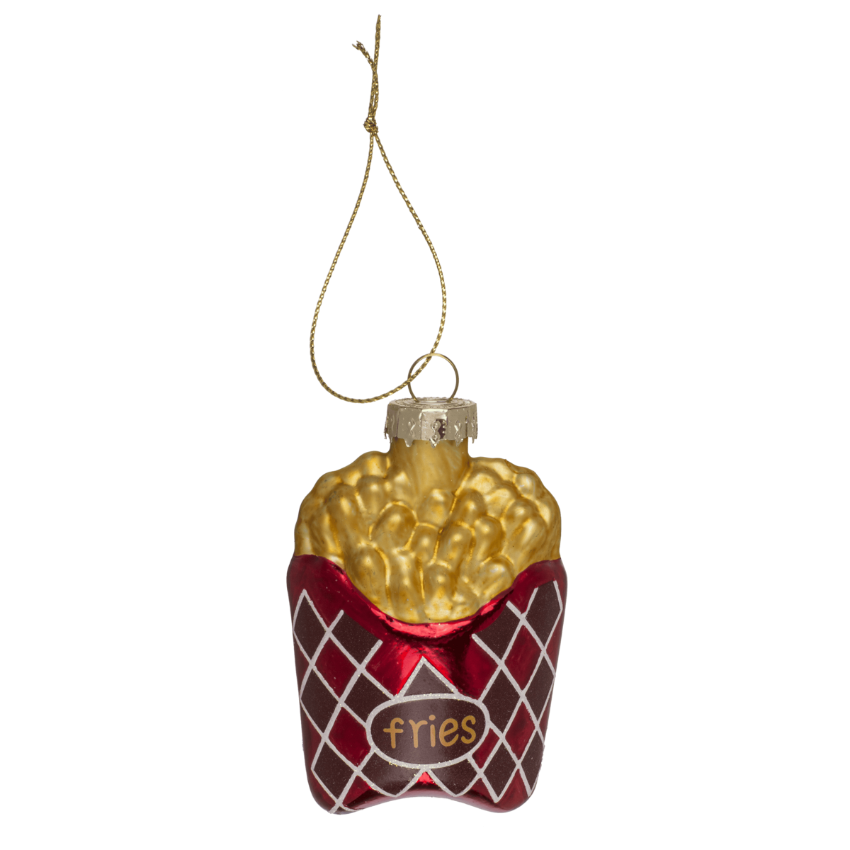 Baumschmuck aus Glas, Fast Food, 3er-Set, Burger