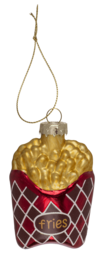 Baumschmuck aus Glas, Fast Food, 3er-Set, Burger