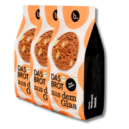 Refiller for organic bread baking mix in the glass "Zimtzauber" (600 g)