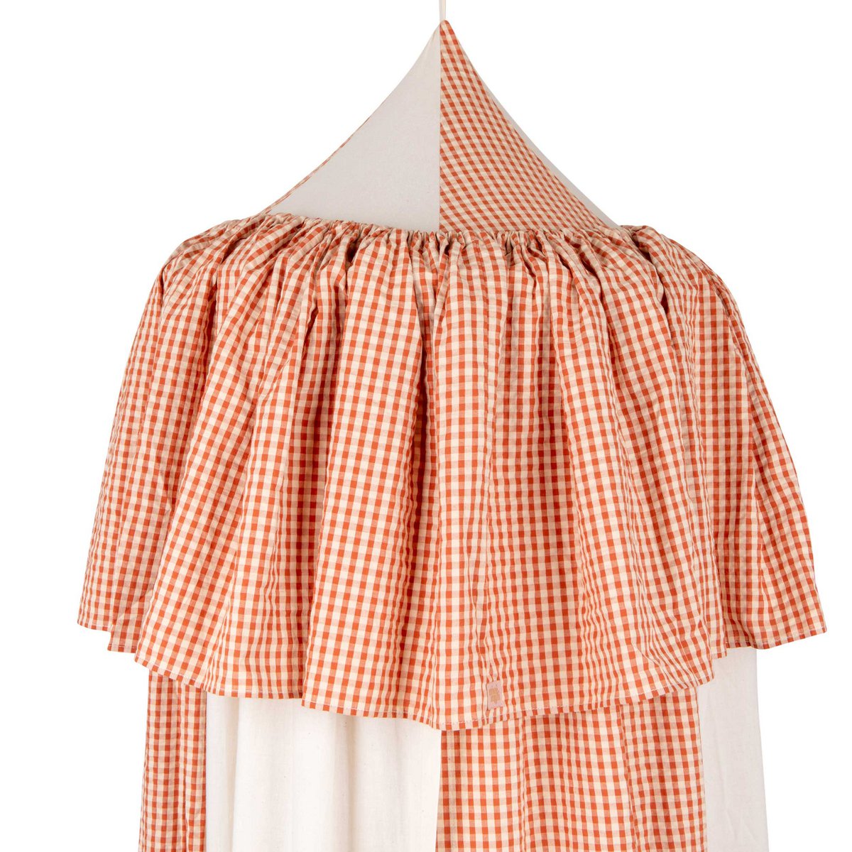 Dosel de circo de algodón con volante “Rust Check”