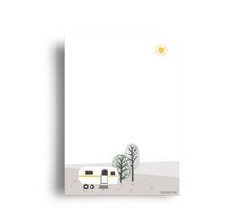 postcard  'yellow caravan'