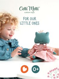 Cotton soft toy, Cotti Motti - Fiona the Frog (30cm)