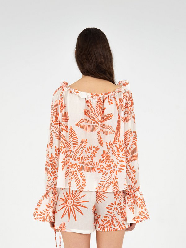 Top met Cyruspalmprint