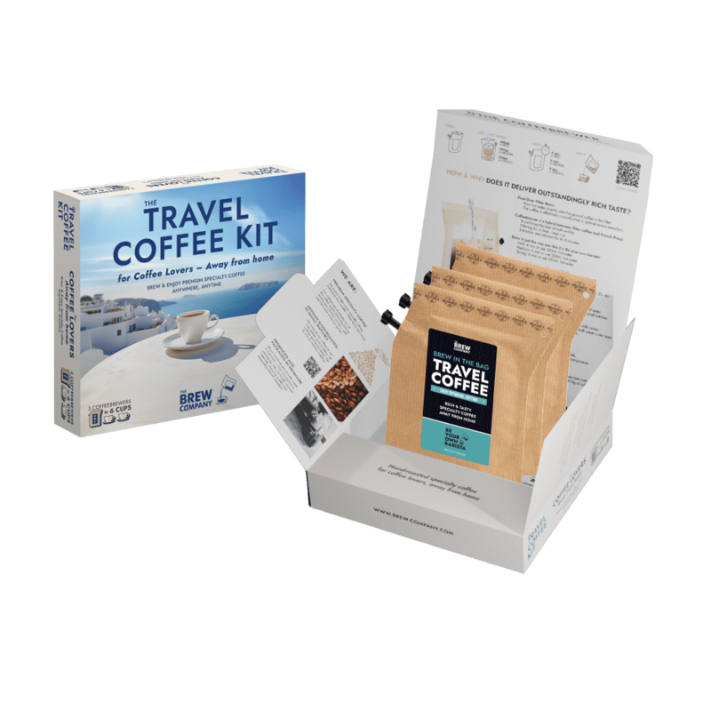 Specialty Coffee Travel Kit Greece 3 pcs Gift Box