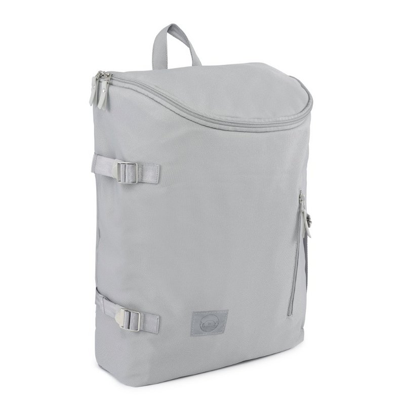 Grijs ♻️ Luiertas van gerecycled polyester