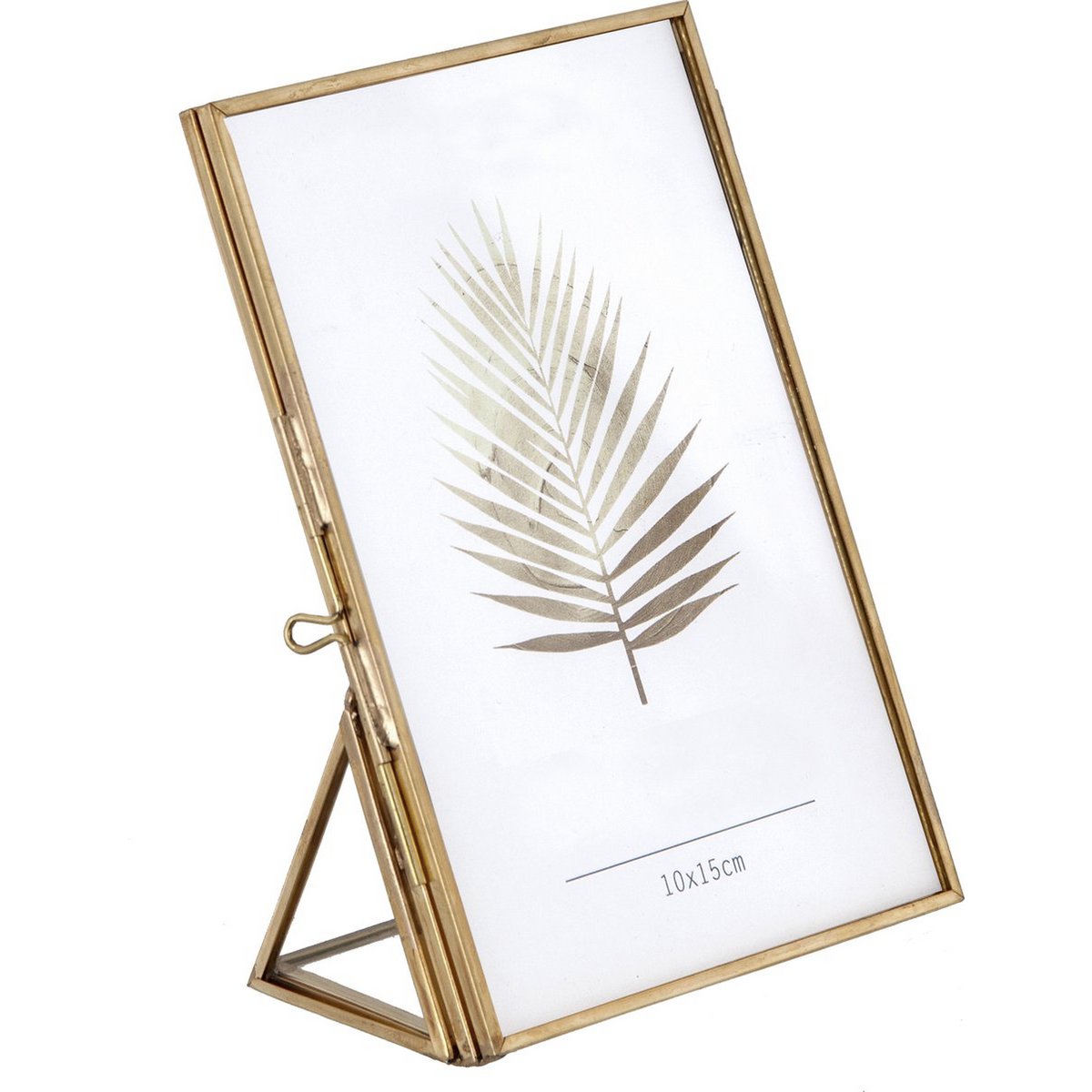Fotorahmen Gold 10x15 cm (A6) - Mit Ständer - Wechselrahmen Smooth Standing - Goldfarben