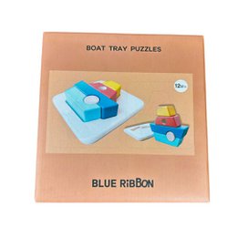 Puzzle in legno in barca 3D - Assemblaggio e stack - 12 m+ giocattolo in legno