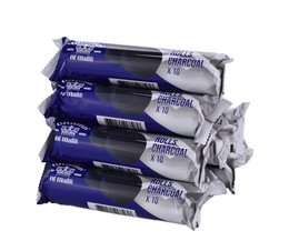 Narghilè Narghilè Chicha Carbone 33mm - 10 Rotoli - 100 carboni - 1 kg