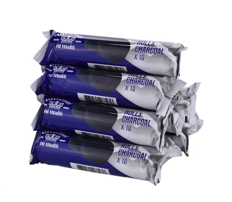 Narghilè Narghilè Chicha Carbone 33mm - 10 Rotoli - 100 carboni - 1 kg