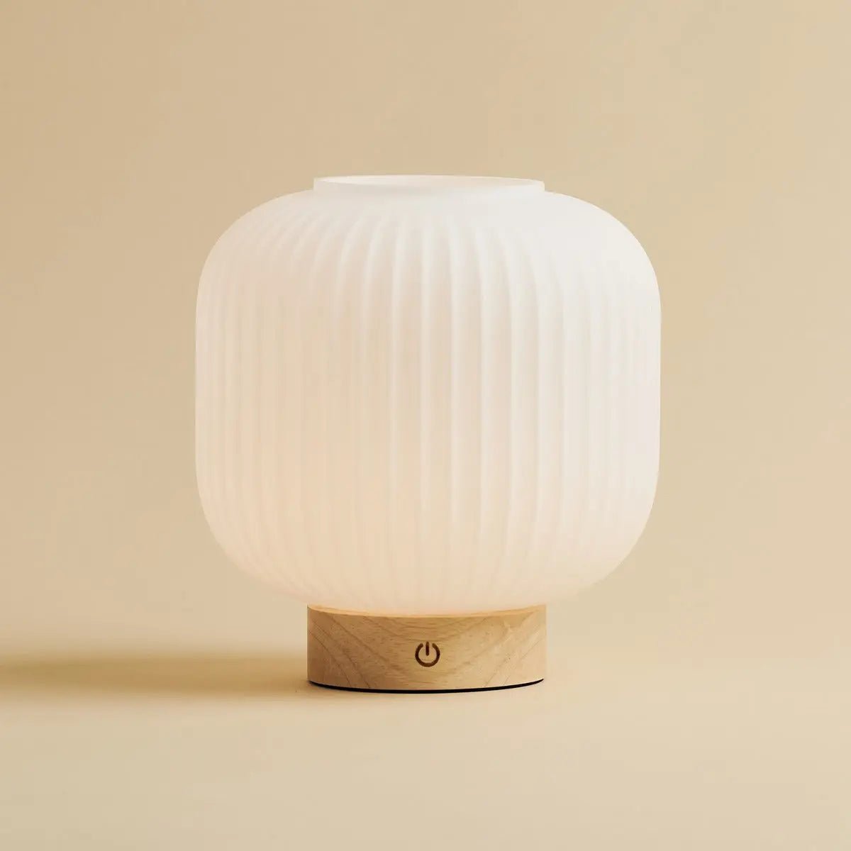 Lampe rechargeable unique Lyla marron clair