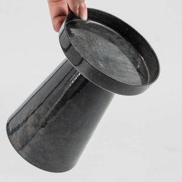 Metallkerzenhalter blau