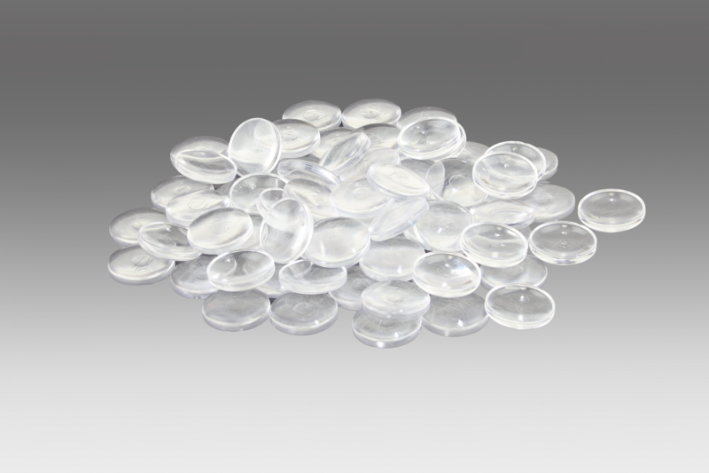 Wissner® 100 Muggle Stones Ø 20 mm, gennemsigtige nuggets lavet af re-plast, breakfabroof & robust, til tinkering, læring og udsmykningskopi 4