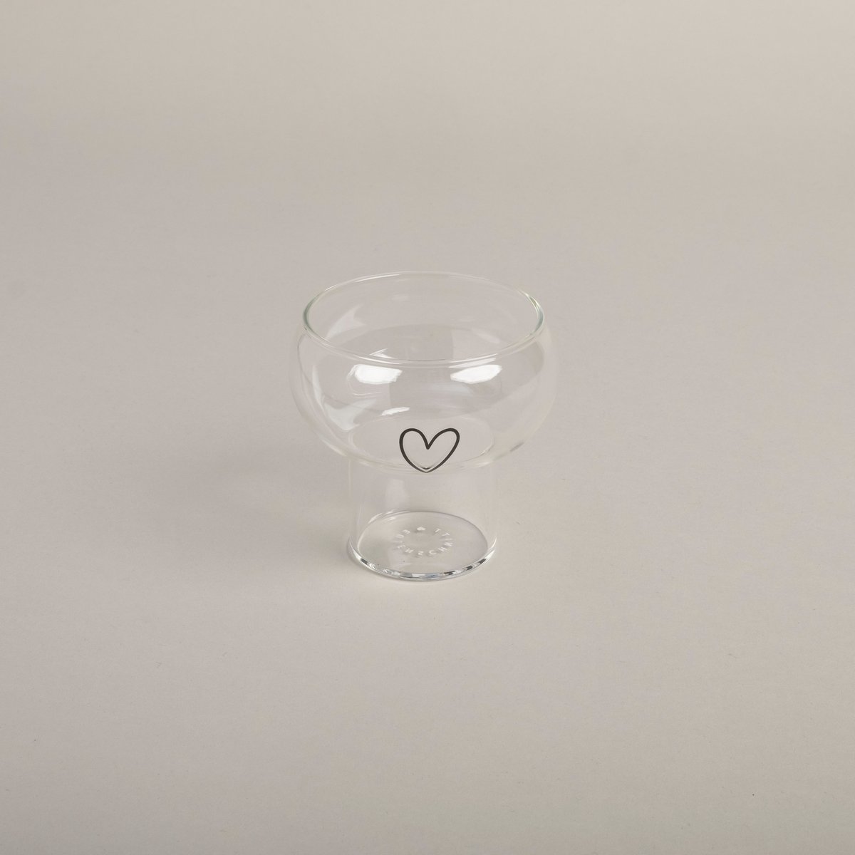 Bubble Glas Herz (VE = 6 Stk)