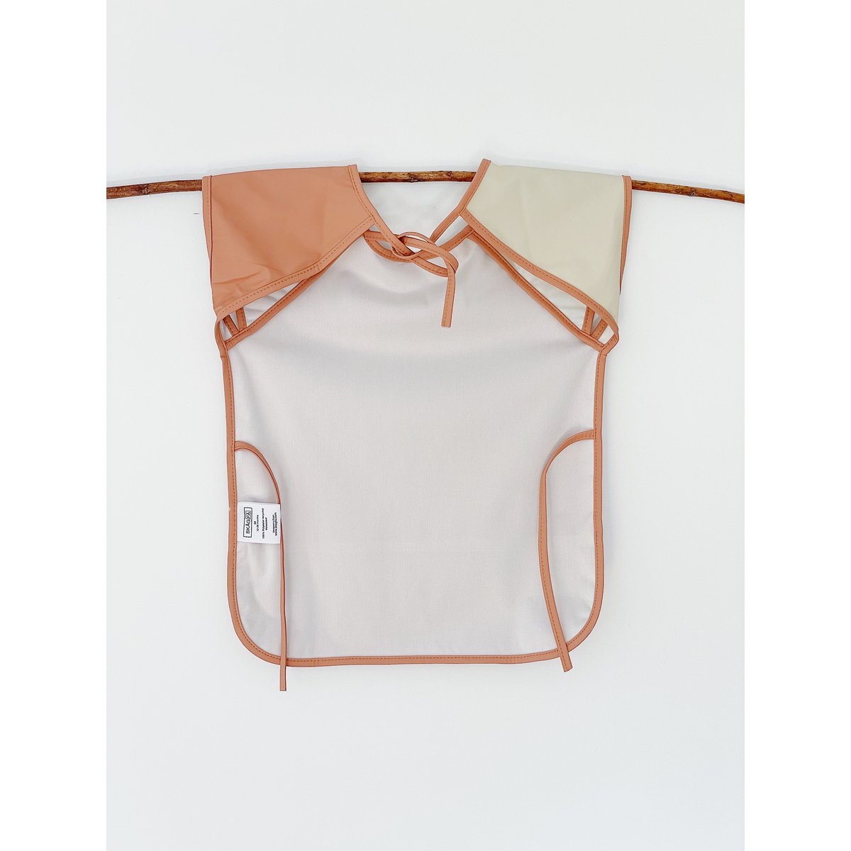 Vinklar Tablier Premier Bébé Imperméable Nature Terre Cuite