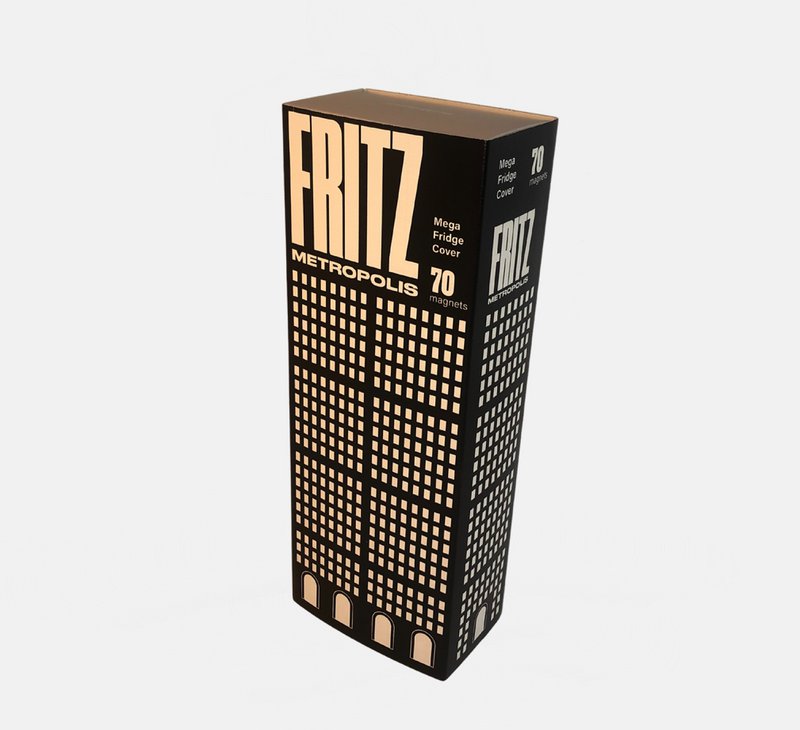 Pakiet magnesów na lodówkę Fritz Lang Metropolis Mega Modern Architecture (72 sztuki)