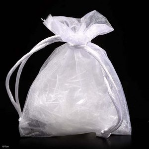 VOILE FLAT BAG      10PC      WHITE