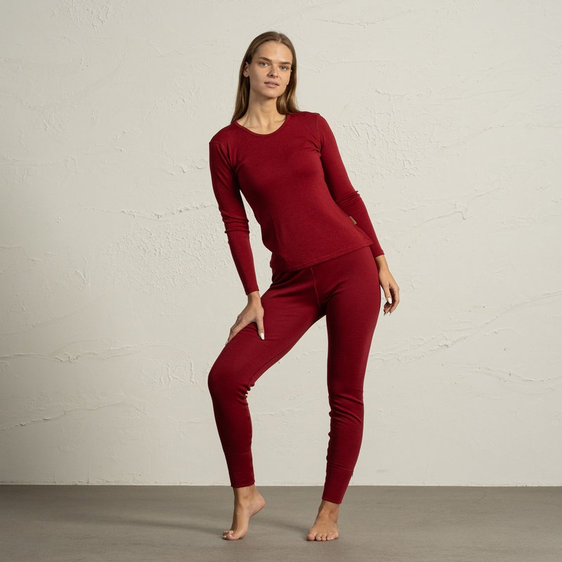 Women's Merino 250 Long Sleeve Crew Royal Cherry
