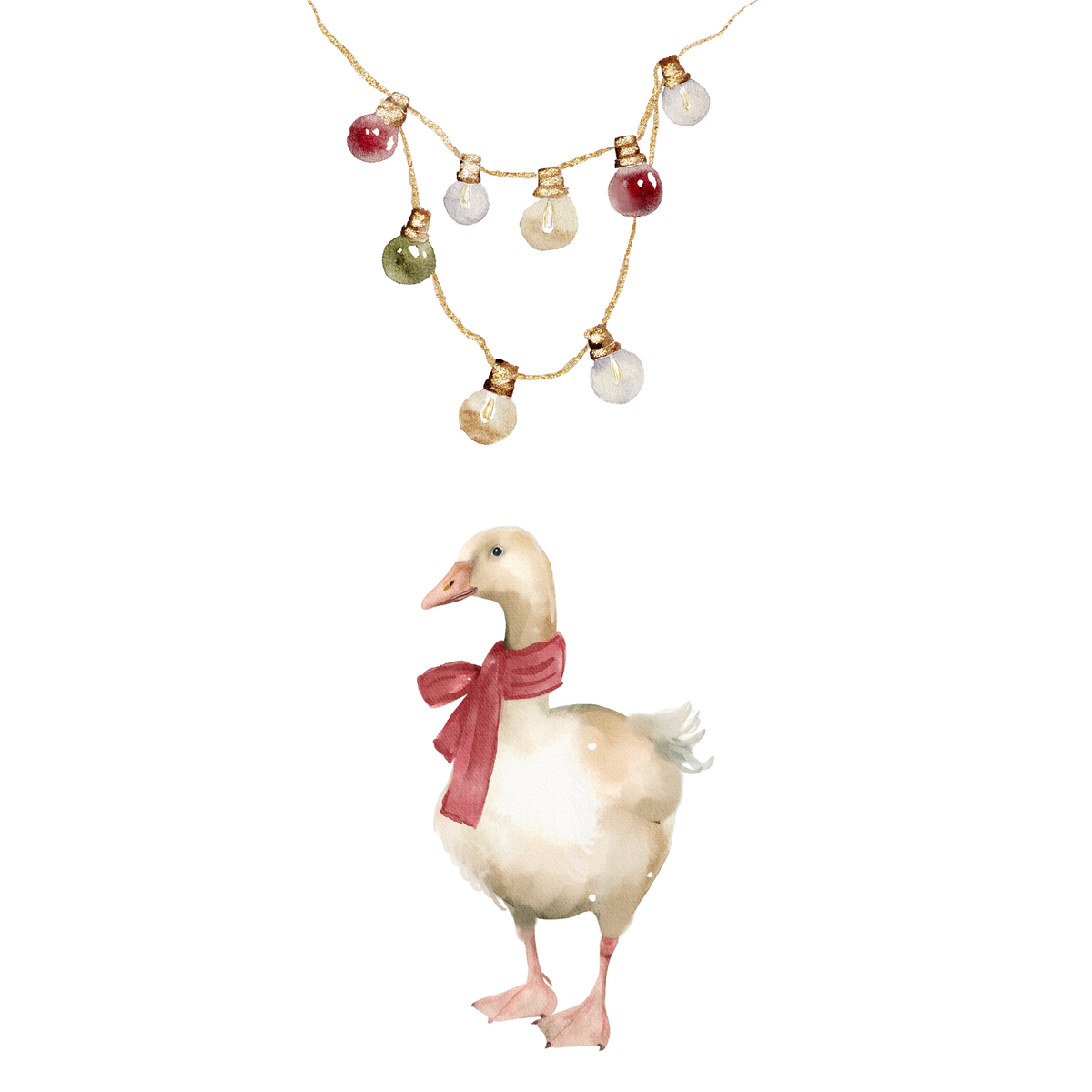 Duurzame kerstkaart - Christmas goose