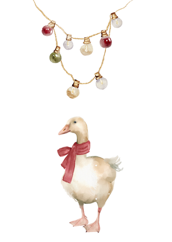 Duurzame kerstkaart - Christmas goose