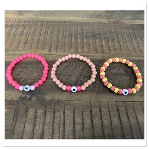 Bracelets hearts 3 pieces