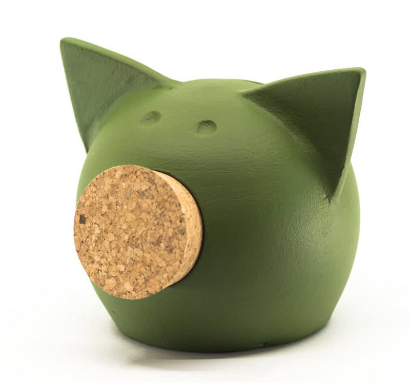 Handgefertigtes Tafel-Sparschwein aus Keramik – The Chalk Collection