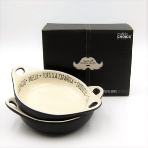 Black&Cream Monsieur, 2st. Steengoedvorm/vorm voor bakken