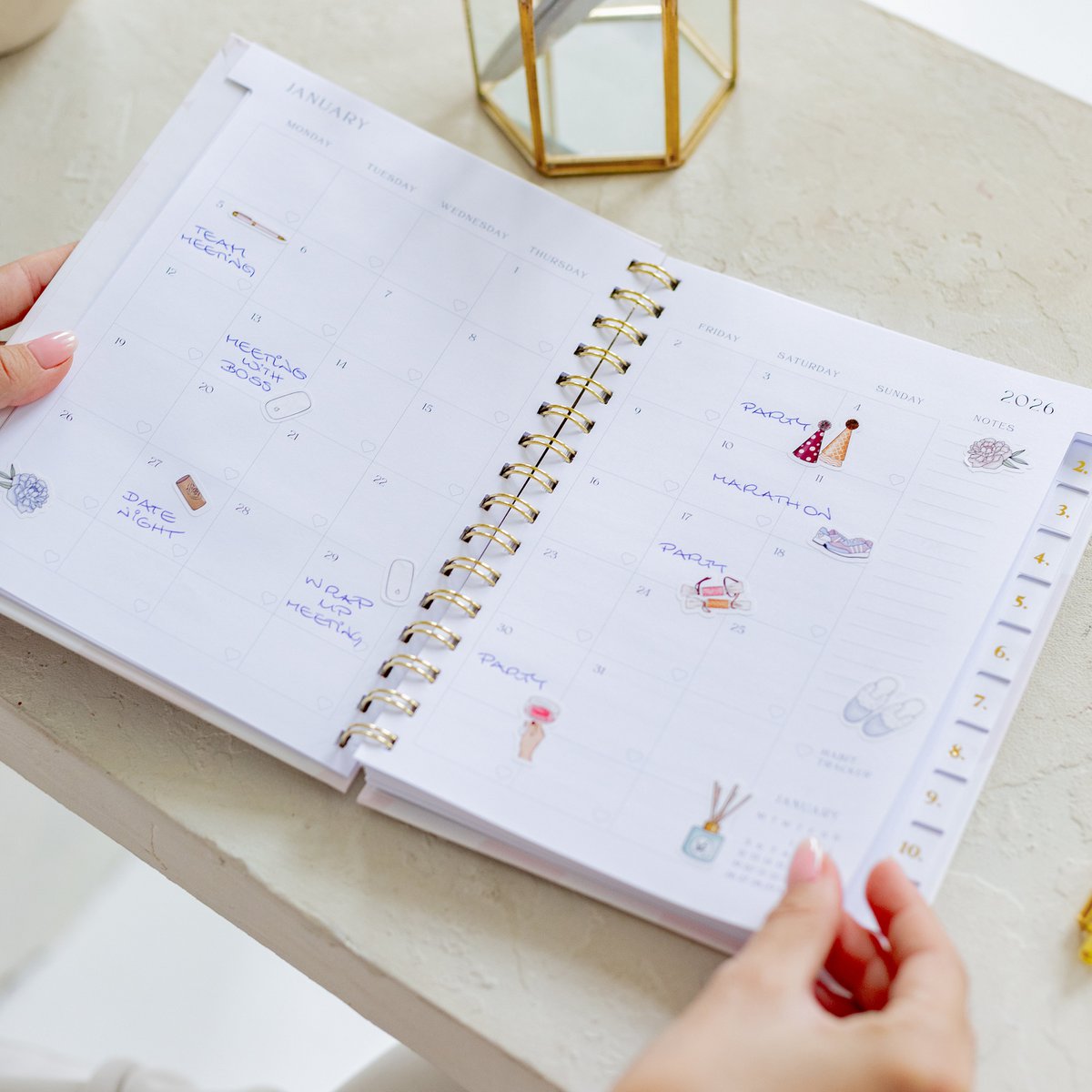 Spiral A5 Planner 2026 Bold Balance