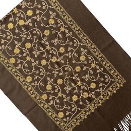 Sciarpa ricamata di alta qualità in lana design autunnale ITFUHFXH602